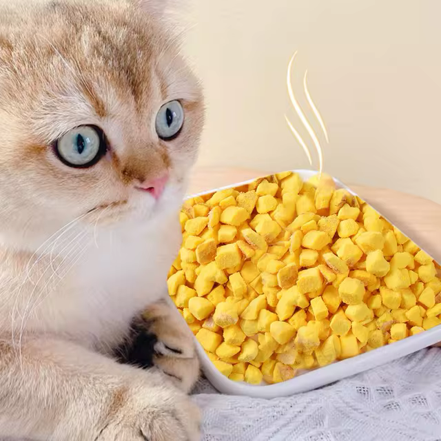 The Ultimate Treat for Your Feline Friend: 40g Freeze-Dried Egg Yolk Granules