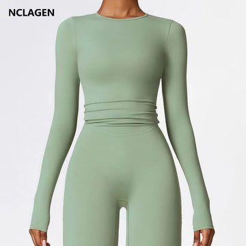 NCLAGEN Women's Long Sleeve Yoga Top