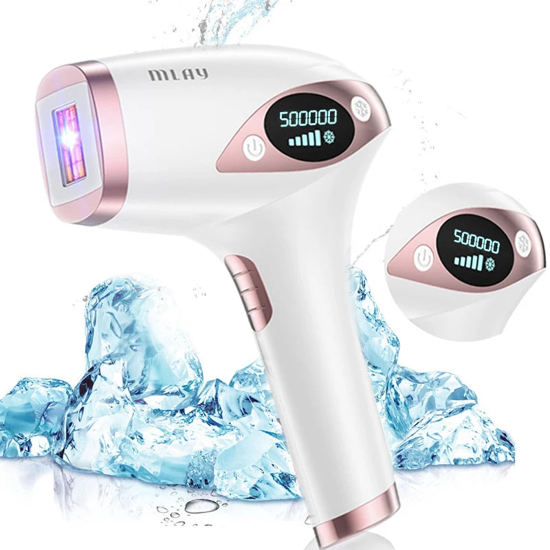 Laser Epilator Mlay T4 Ice Cooling IPL Hair Removal Machine for Bikini Facial Body IPL Laser Epilator Women's Photoepilator Mlay